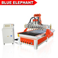 Jinan ele cnc 1325 holzbearbeitungsmaschinen für zeichen / mehrspindel cnc holz router zum verkauf